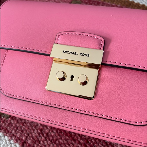 Michael Kors Sloan Editor Belt Bag Smooth Leather Tea Rose Pink - Picture 2 of 13
